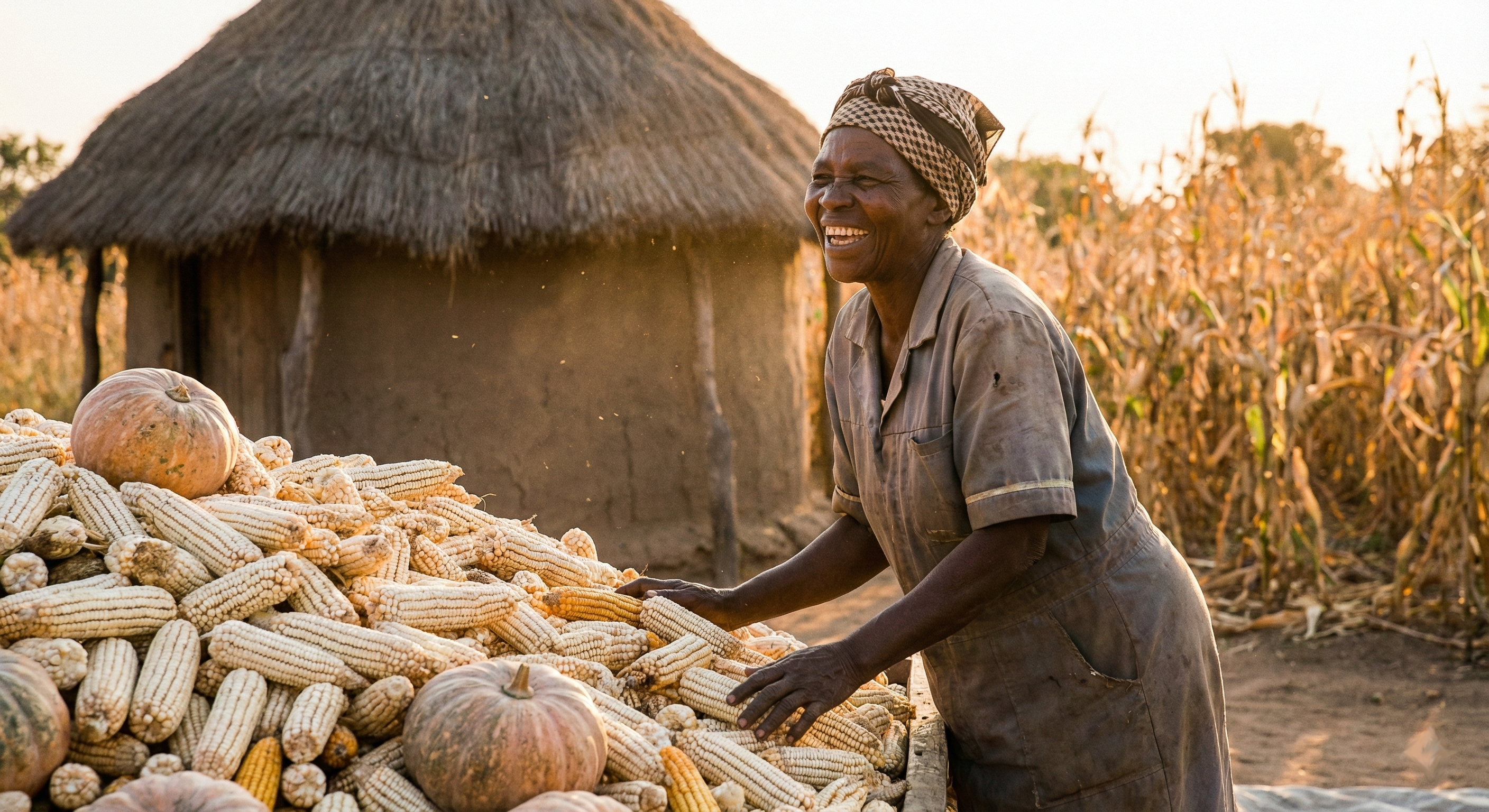 Farmer using intercropping