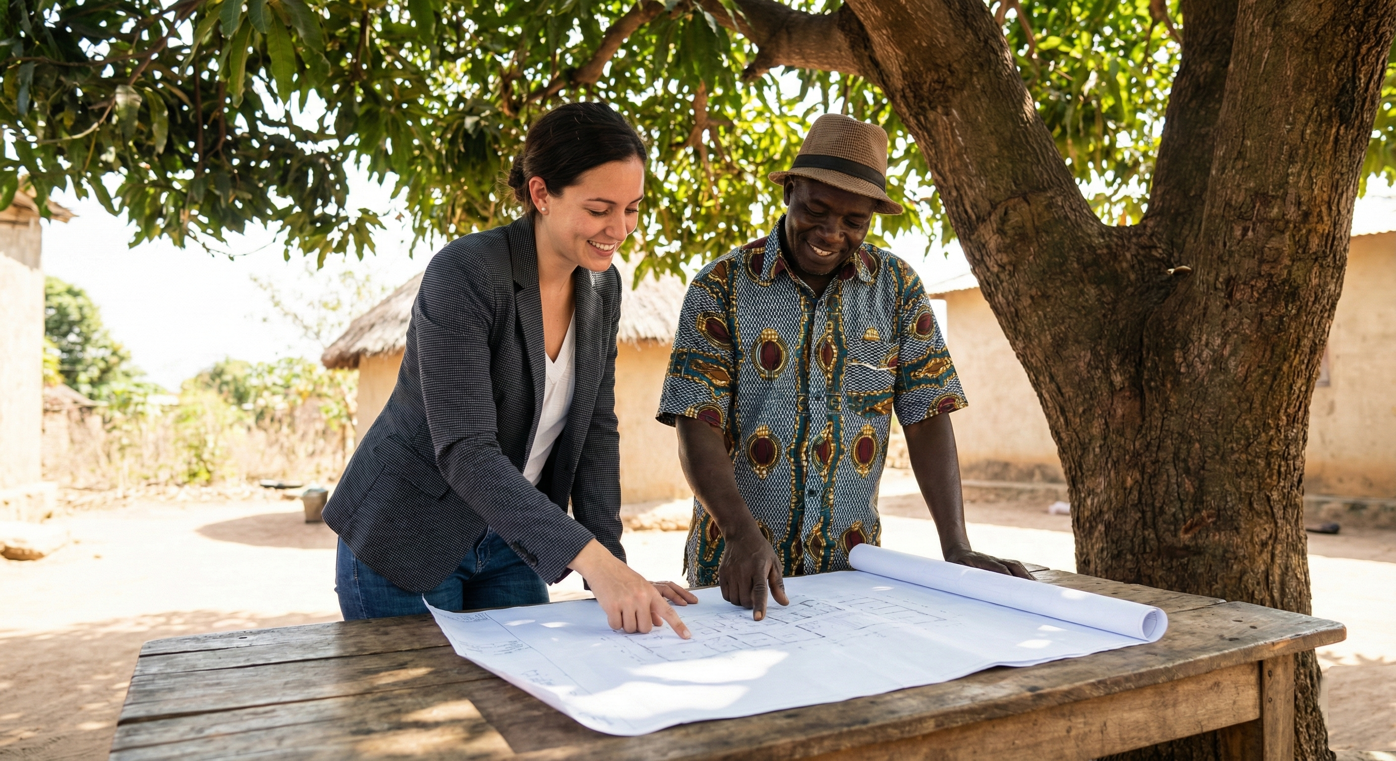 Volunteers planning project